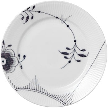 Sort Mega Riflet 22 cm. Tallerken